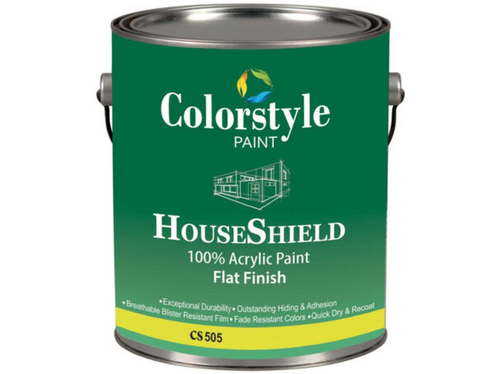 Colorstyle 505 Houseshield Λευκό 1Lt 100% Ακρυλικό Χρώμα Ματ για Εξωτερική Χρήση