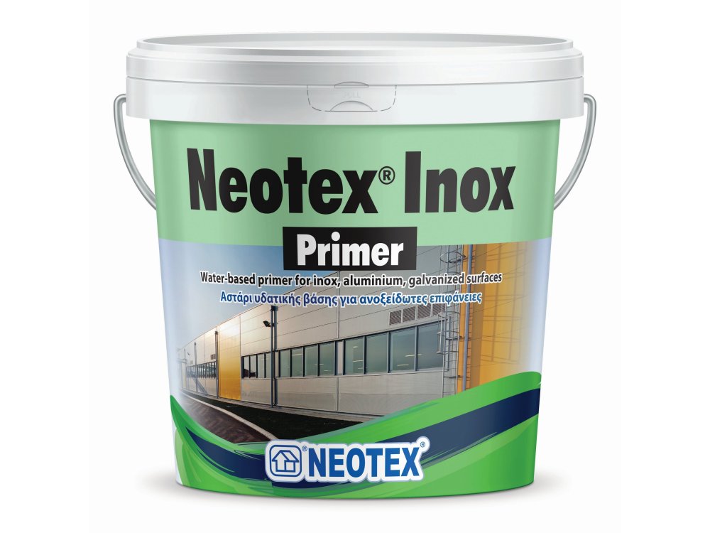 Neotex Inox Primer 1Lt Αστάρι Yδατικής Βάσης για Ανοξείδωτες Επιφάνειες