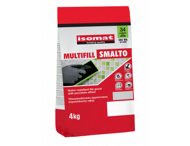 Isomat Multifill Smalto 1-8 (16) Ανοιχτή Ώχρα 4Kg Έγχρωμος, Ρητινούχος, Υδατοαπωθητικός Αρμόστοκος, Πορσελάνινης Υφής   