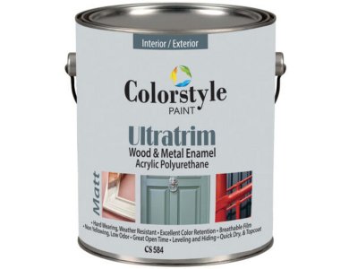 Colorstyle CS 584 ULTRATRIM Λευκή 2,25Lt Πολυουρεθανική Pιπολίνη Νερού Ματ