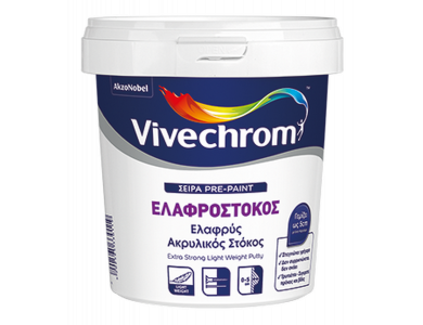 Vivechrom Ελαφρόστοκος Λευκός 0,6Lt Ελαφρύς Ακρυλικός Στόκος 