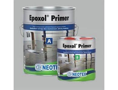 Neotex Epoxol Primer Διάφανο 10Kg (A+B) Eποξειδικό Αστάρι Διαλύτου Δύο Συστατικών